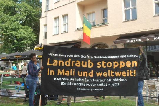 Kundgebung vor der malischen Botschaft in Belrin am 21. August 2014