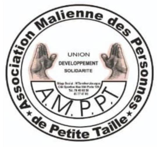 Das Logo des Vereins kleinwüchsiger Menschen in Bamako