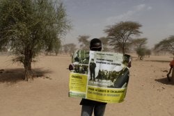 Manifestation à Gogui, le frontiére mali-mauretanien.